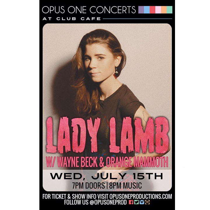 Lady Lamb tour poster